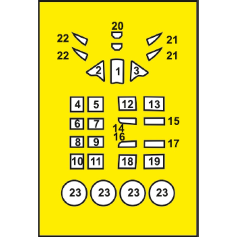 1/72 A5M2b Claude (early version) painting mask "yellow kabuki paper" (for Clear Prop!)
