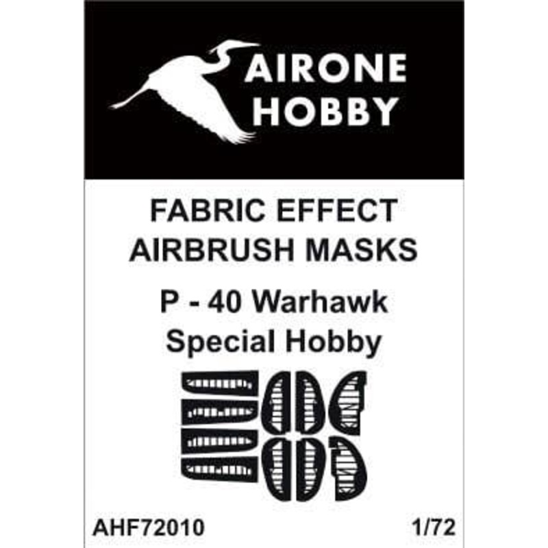 1/72 P-40E, K, M, N Warhawk Fabric Effect Airbrush Mask (for Special Hobby)