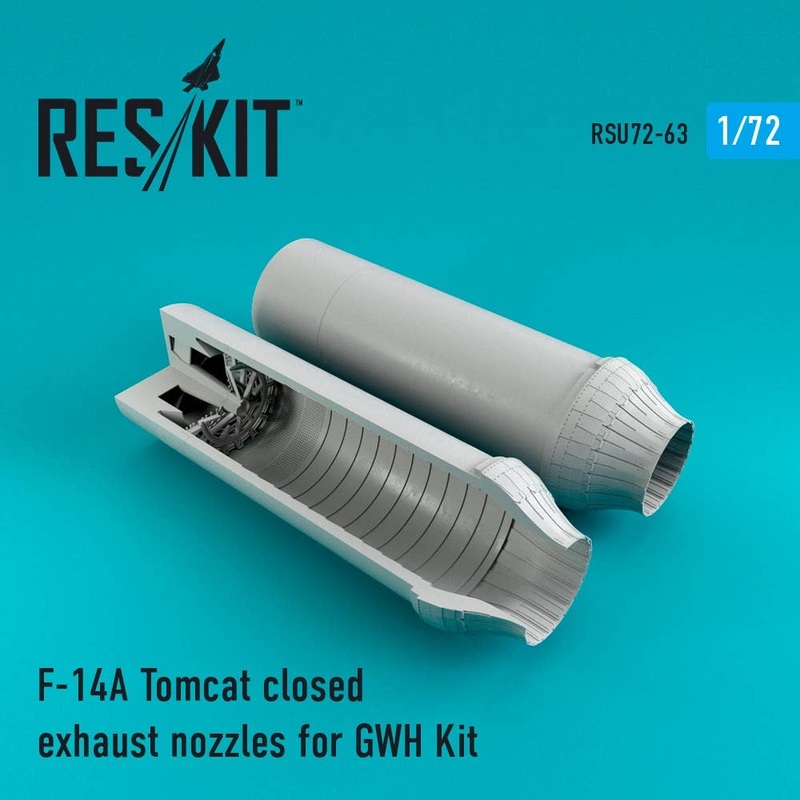 1/72 F-14A Tomcat Closed Exhaust Nozzles (for Great Wall Hobby)