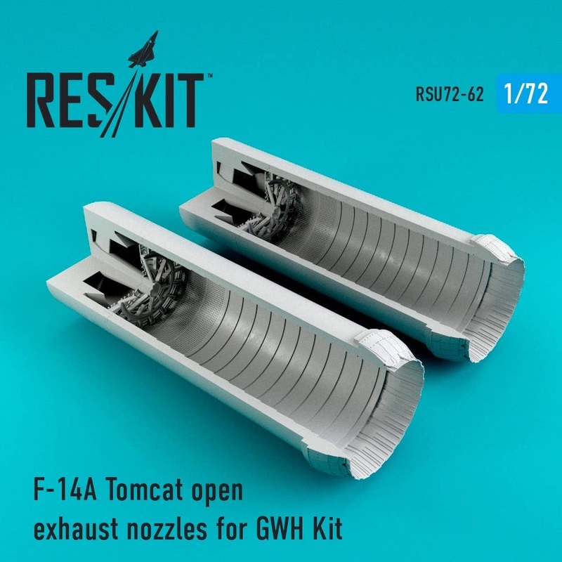 1/72 F-14A Tomcat Open Exhaust Nozzles (for Great Wall Hobby)