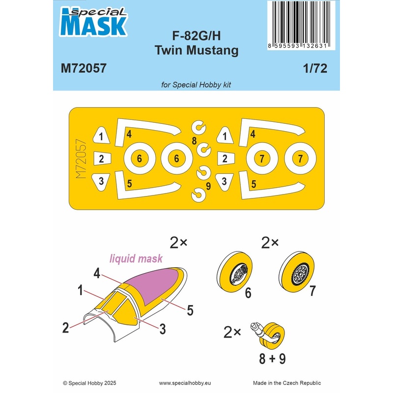1/72 F-82G/H Twin Mustang MASK