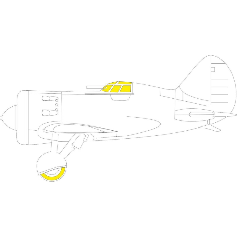 1/72 I-16 Type 5 Masks (for CLEAR PROP)