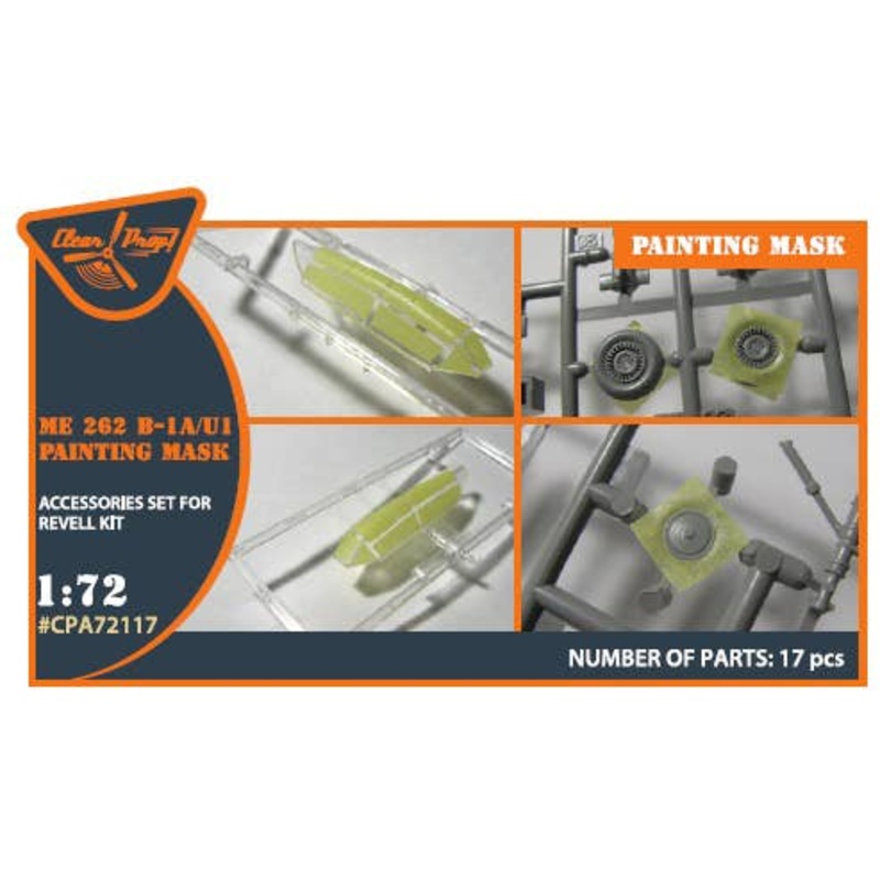 1/72 Me-262B-1A/U1 painting mask on yellow kabuki paper for REVELL kit