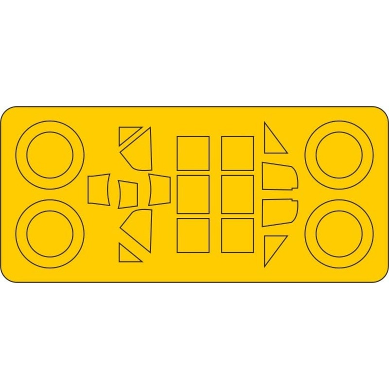 1/72 Messerschmitt Bf109E-4 / 7 Painted Mask Sticker  (for Special Hobby)