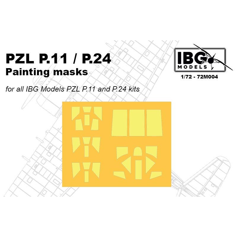 1/72 PZL P.11 / P.24 Fighter Mask Seal for IBG (72M004)