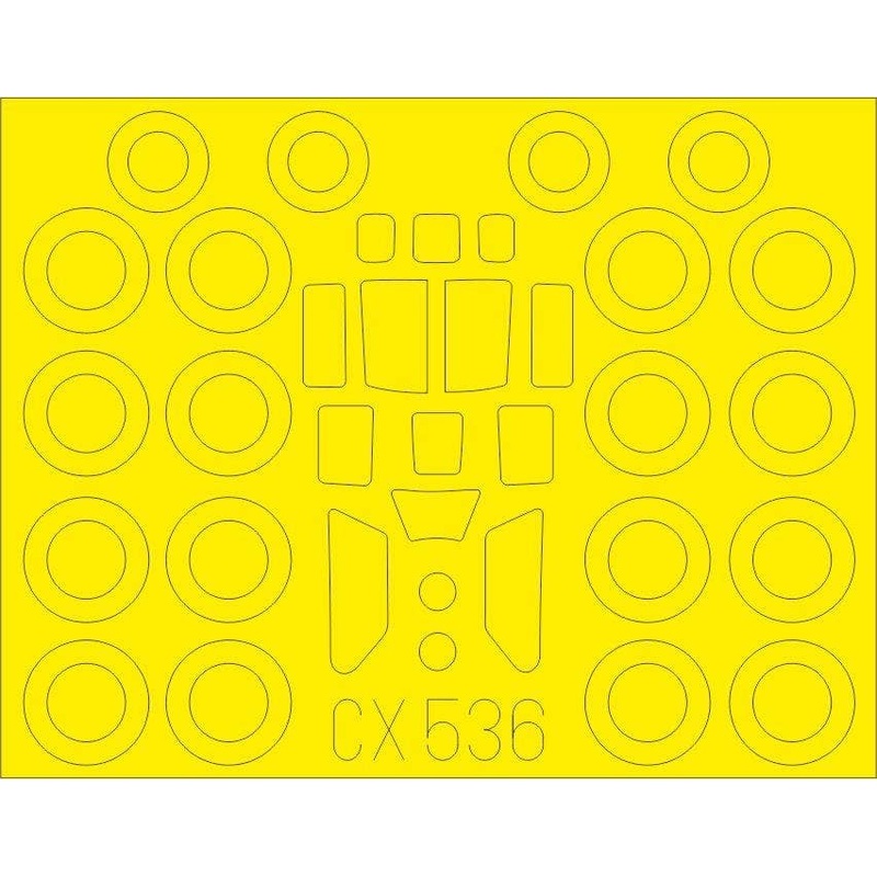 1/72 Tu-128M Masking Sheet (for Trumpeter)