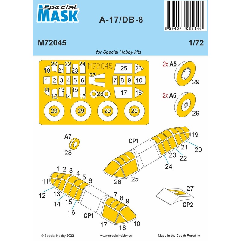 1/72 A-17/DB-8 MASK