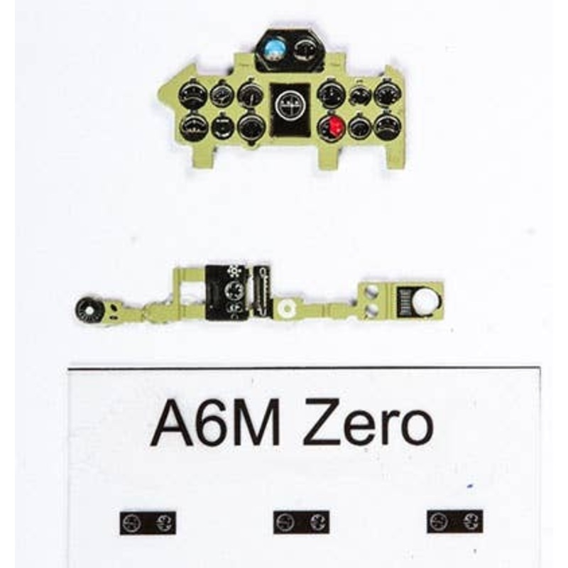 1/72 A6M2 Zero Fighter Type 21 Nakajima Colored Instrument Panel Tamiya Etc.