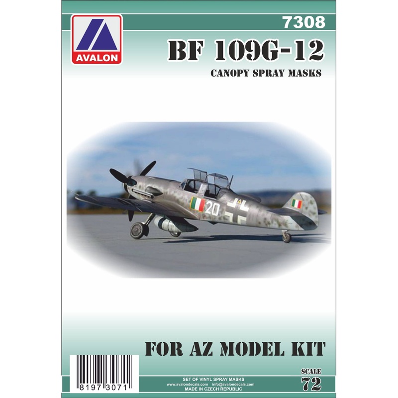 1/72 Bf109G-12 Canopy Mask (for AZ Model)