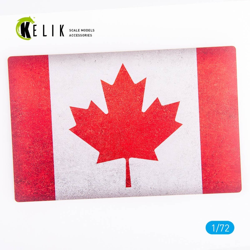 1/72 Canada Flag - Base - Acrylic 3 mm (280 x 180 mm) (170 g)