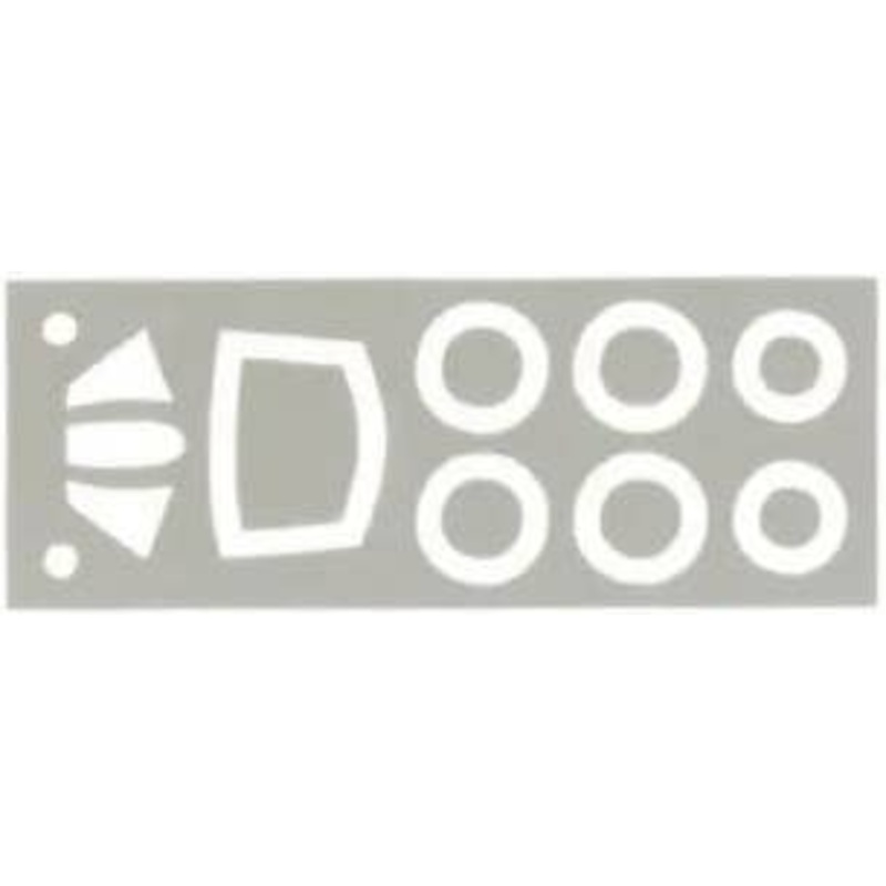 1/72 Chendu F-7 canopy and wheel disks mask (for KP Model)