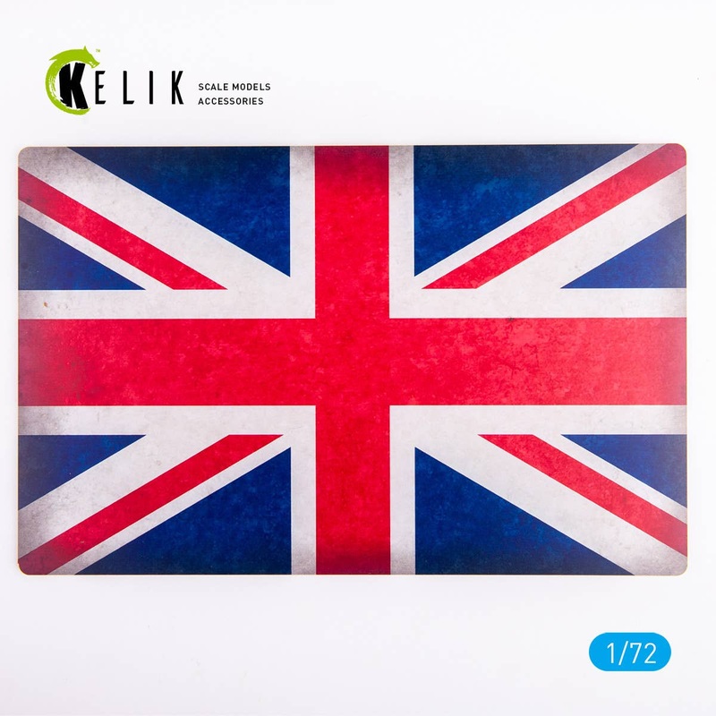 1/72 Great Britain Flag - Base - Acrylic 3 mm (280 x 180 mm) (170 g)