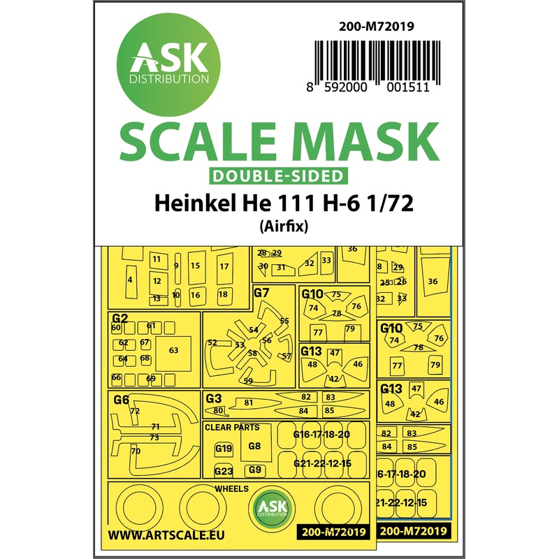 1/72 Heinkel He 111 H-6 double-sided for Airfix