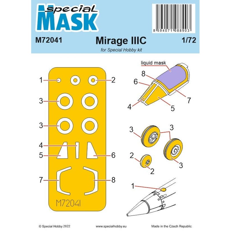 1/72 Mirage IIIC MASK