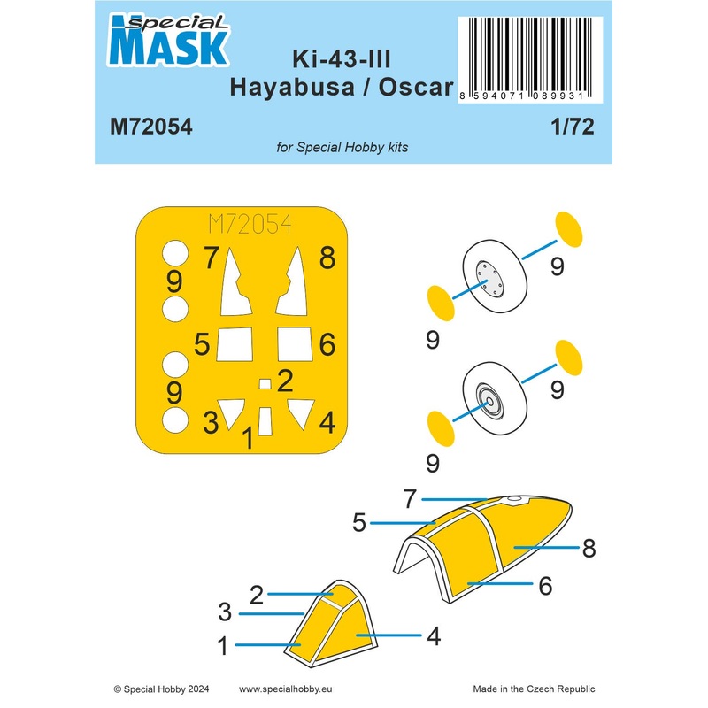 1/72 Nakajima Ki-43-III Hayabusa MASK