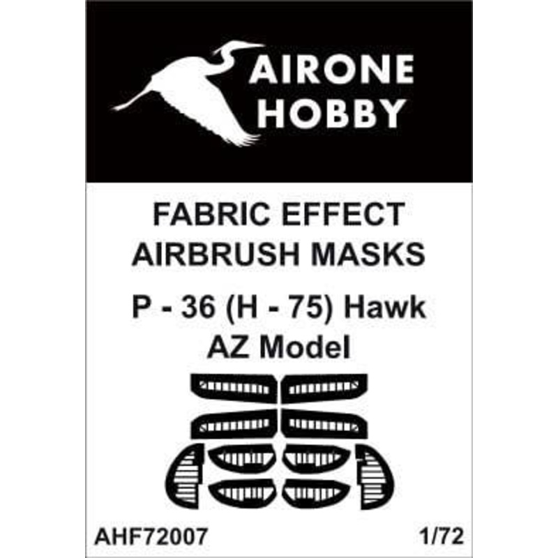 1/72 P-36 (H-75) Hawk Fabric Effect Airbrush Mask (for AZ Model)