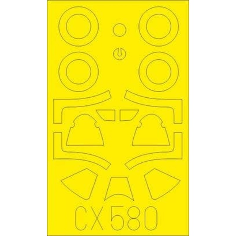 1/72 P-51B/C Malcolm Hood Canopy Masking Sheet (for Hasegawa/Hobby 2000)