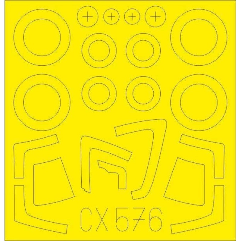 1/72 Su-35S Paint Mask Sticker (for Great Wall Hobby)