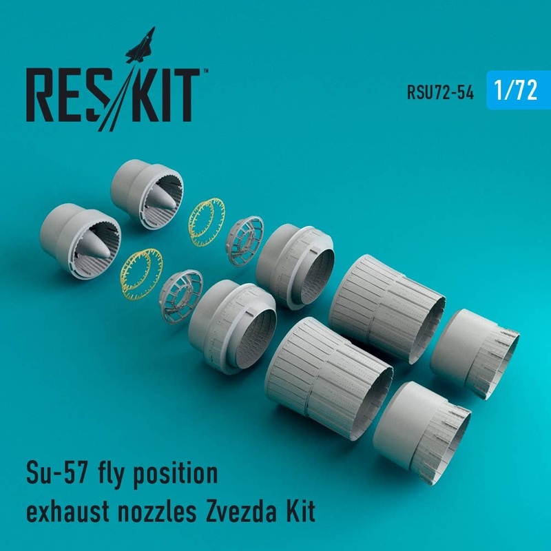1/72 Su-57 Fly Position Exhaust Nozzles (for Zvezda)