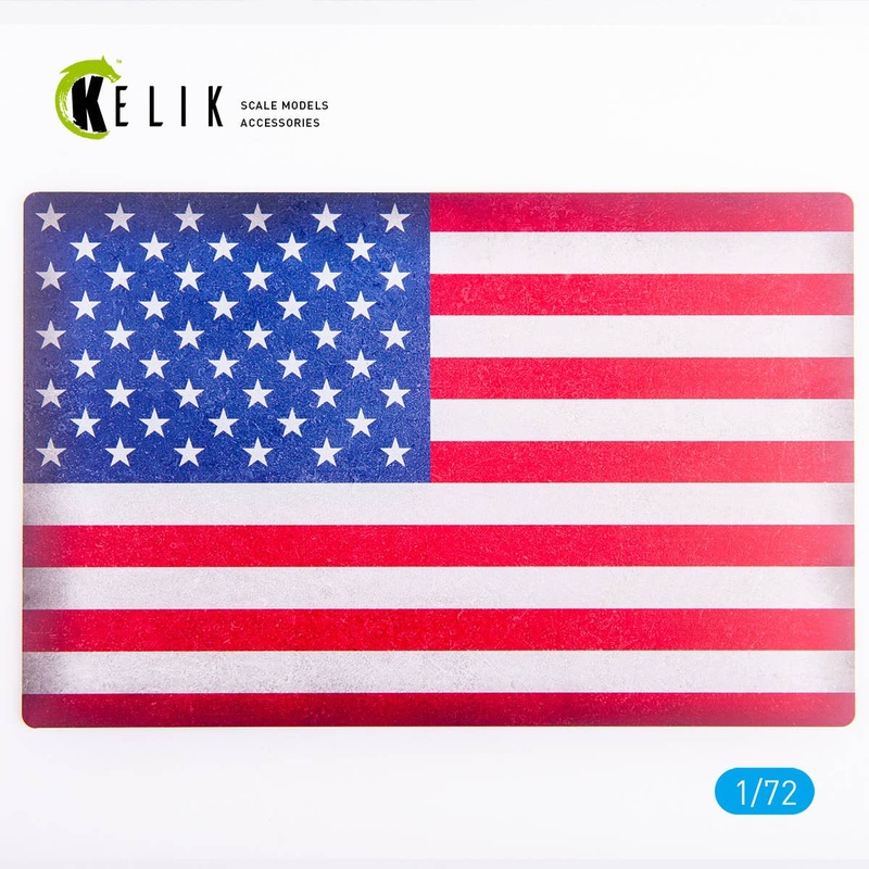 1/72 USA Flag - Base - Acrylic 3 mm (280 x 180 mm) (170 g)