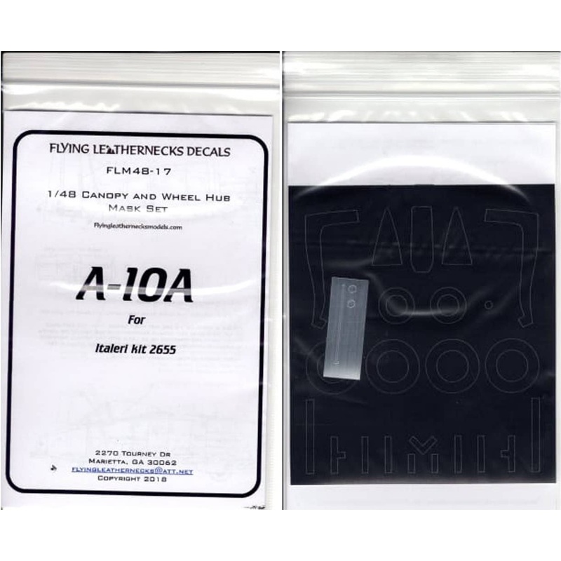 1/48 A-10A Canopy & Wheel Mask (for Italeri)