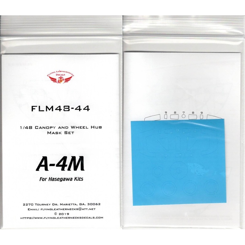 1/48 A-4M Canopy & Wheel Mask Set (For Company H Kit)