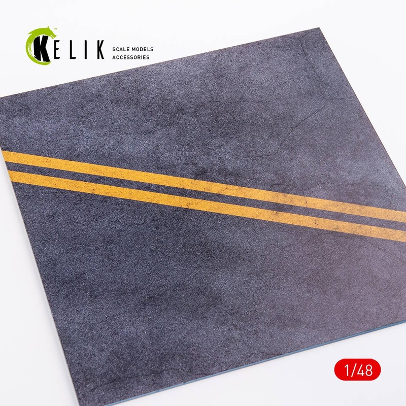 1/48 Asphalt Road for drones or any - Acrylic 3 mm (240 x 240 mm)