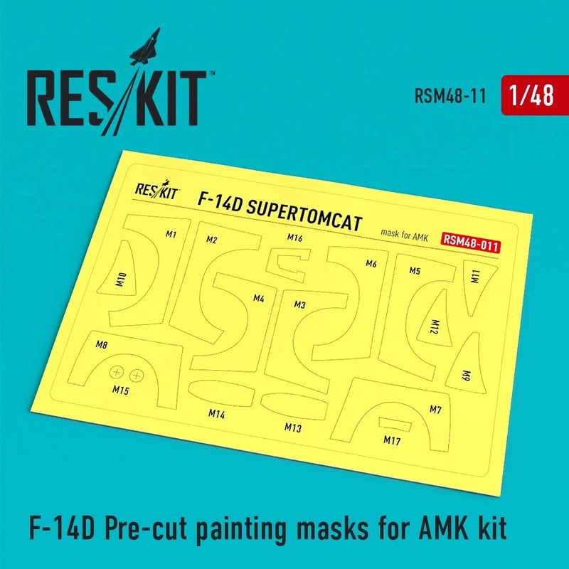 1/48 F-14D Pre-cut painting masks for AMK Kit