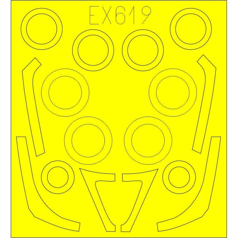 1/48 F-16C/N Masking Sheet (for Tamiya)