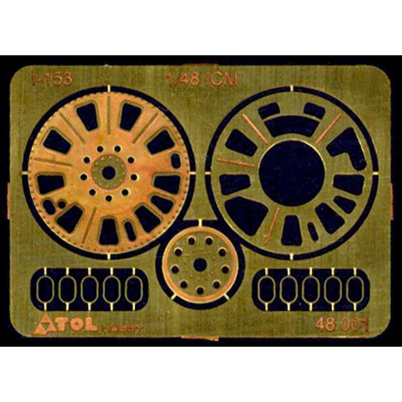 1/48 I-153 Engine Cooling Shutters (for ICM/Hasegawa)