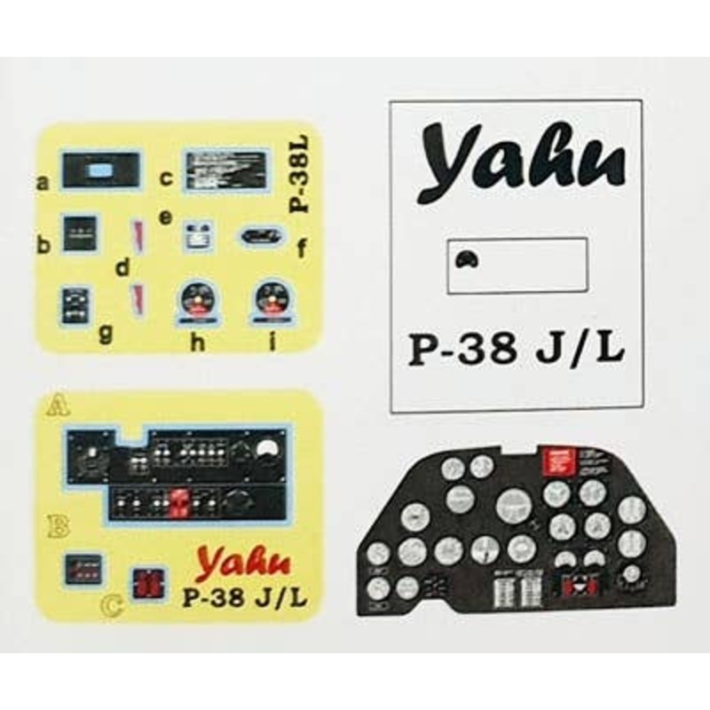 1/48 P-38L Lightning Coloring instrument panel Tamiya