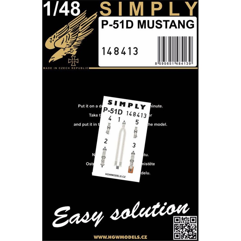 1/48 P-51D MUSTANG 3D decal seatbelt