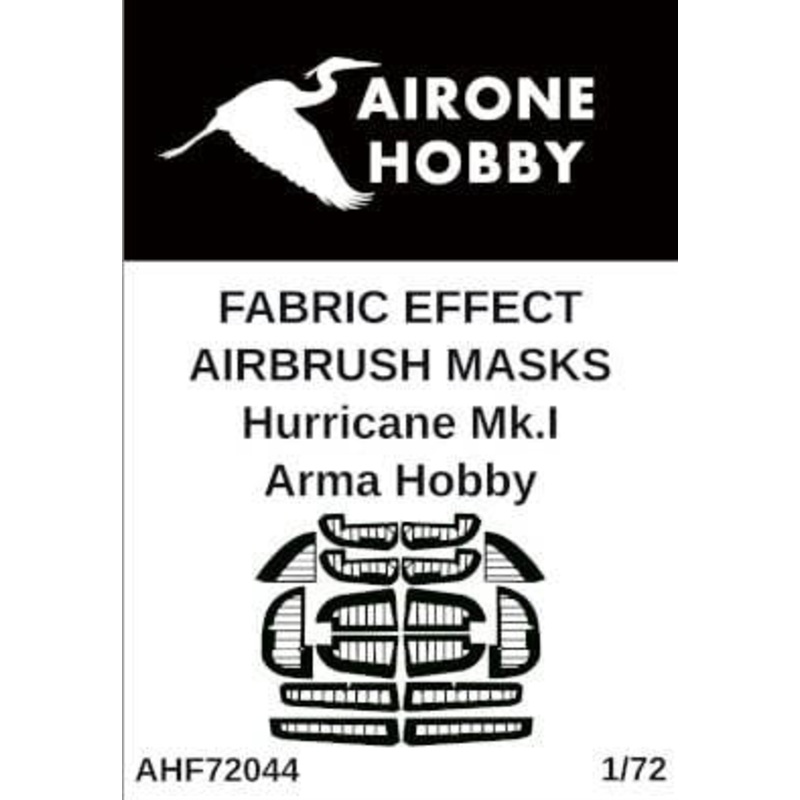 1/72 Hurricane Mk.I Fabric Effect Airbrush Mask (for Arma Hobby)