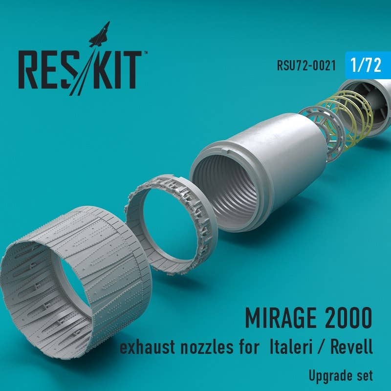 1/72 Mirage 2000 Exhaust Nozzles (for Italeri/Revell)