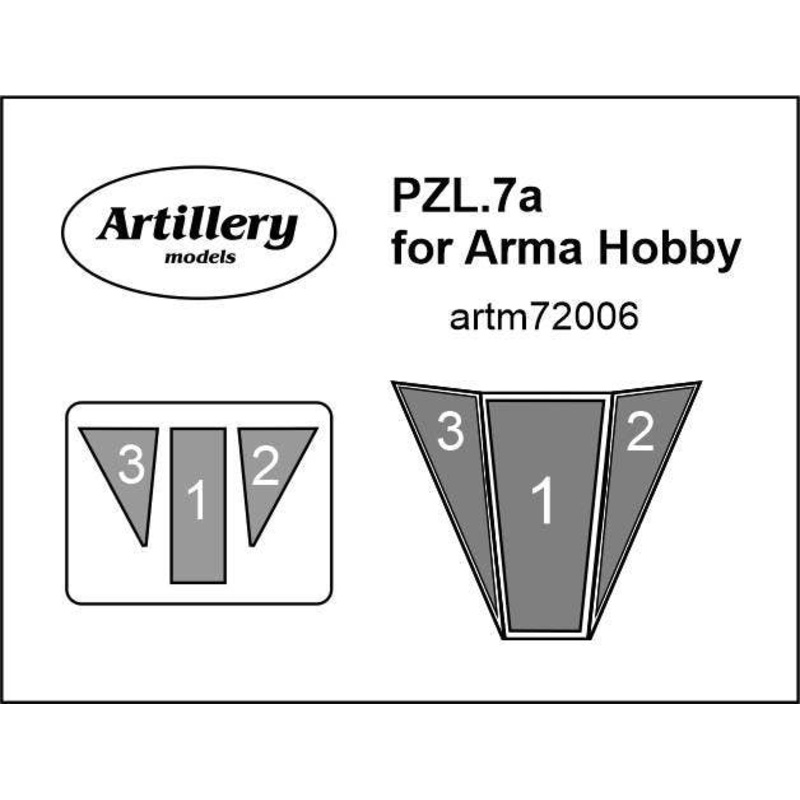 1/72 PZL P.7a MASK, for Arma Hobby