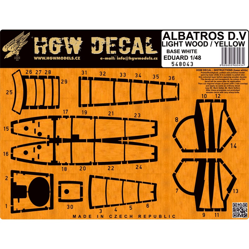 1/48 Albatros D.V / D.Va - Yellow, white base