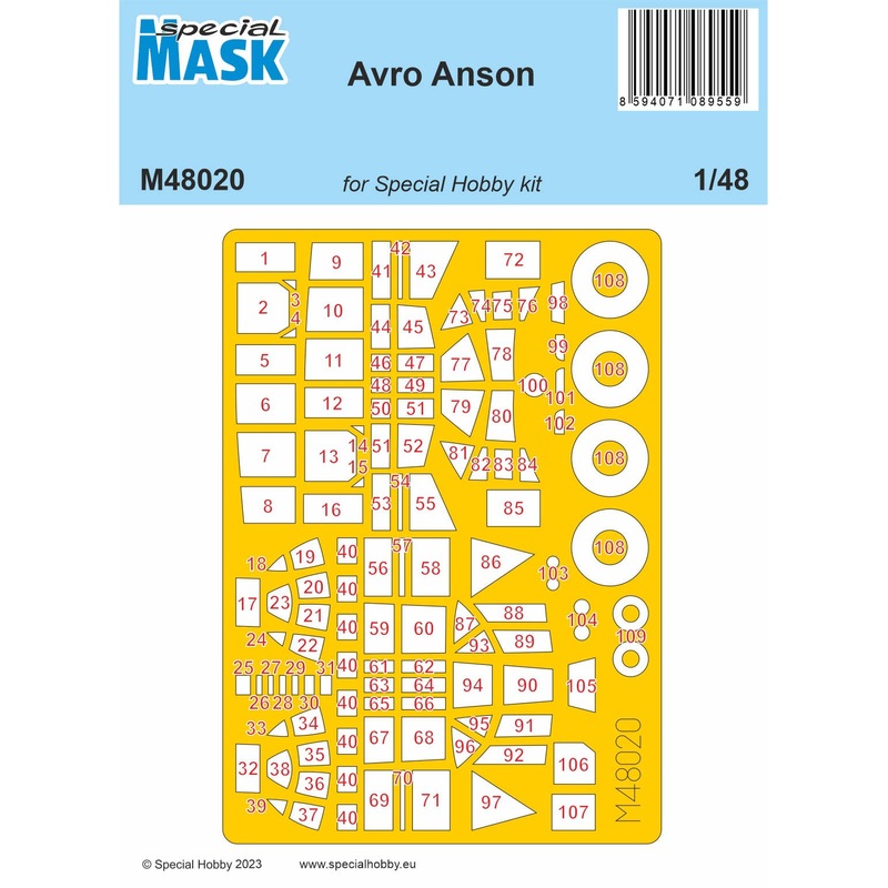 1/48 Avro Anson MASK