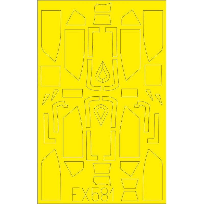 1/48 Bf 109G Erla Canopy TFace Double-sided Masking Sheet (for Eduard)