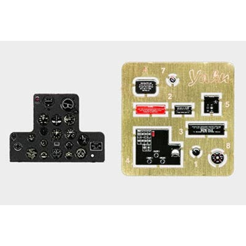 1/48 Curtiss P-40 Tomahawk Coloring Instrument Panel Airfix