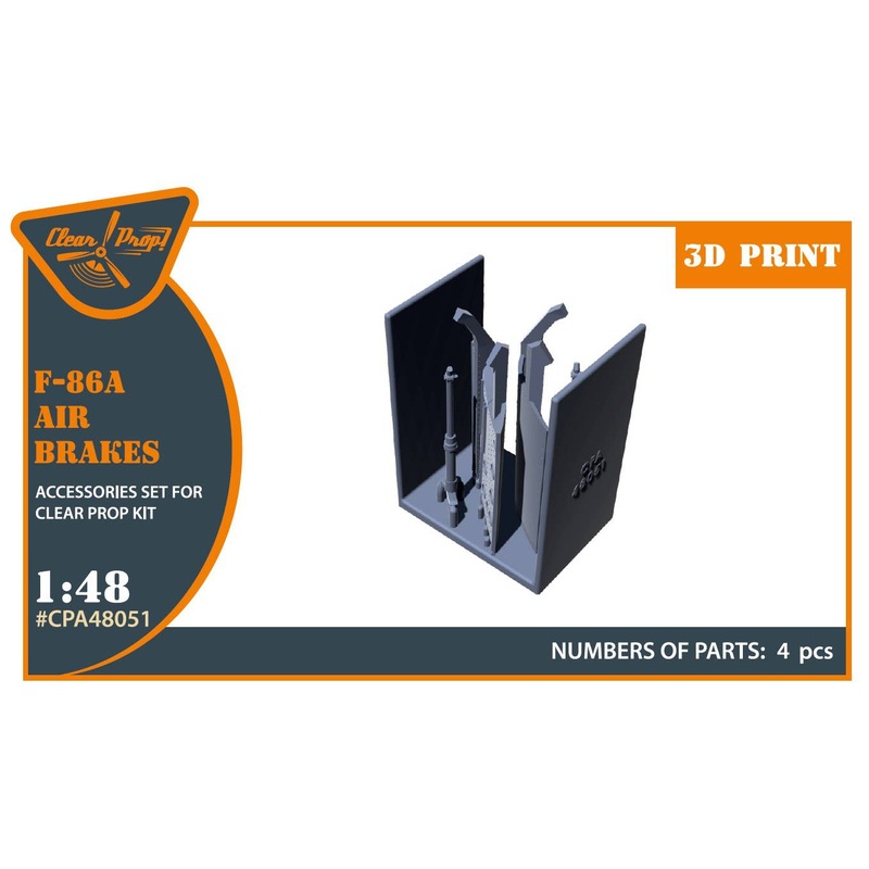 1/48 F-86A air brakes for Clear Prop! kits