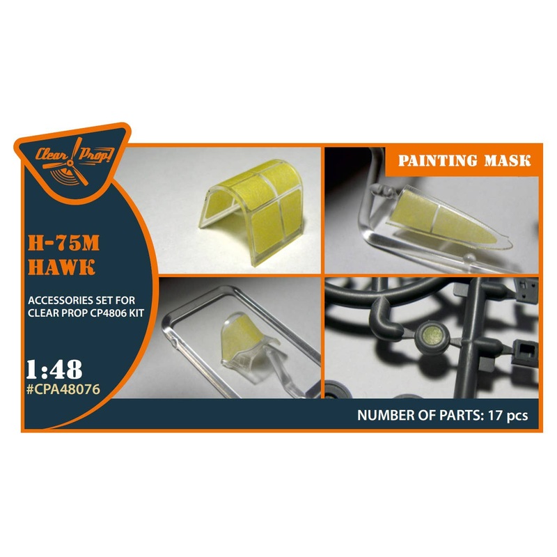 1/48 Hawk H-75M painting mask (for Clear Prop!)