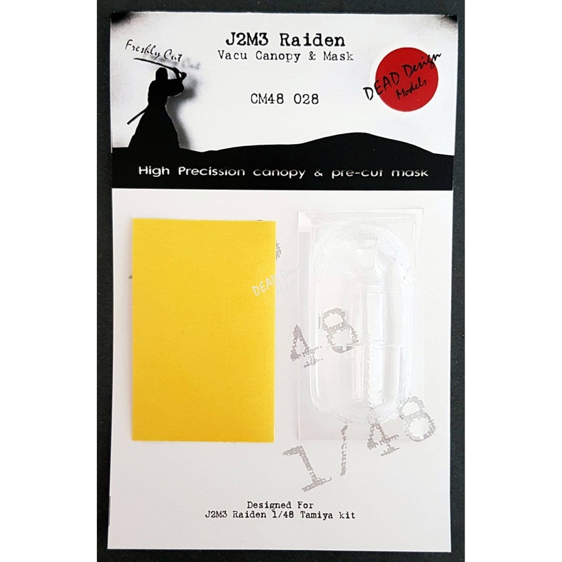 1/48 J2M3 Vacu Canopy & Mask (for Tamiya)