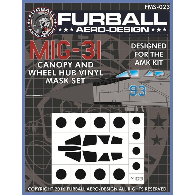 1/48 MiG-31 Canopy & Wheel Hub Masks