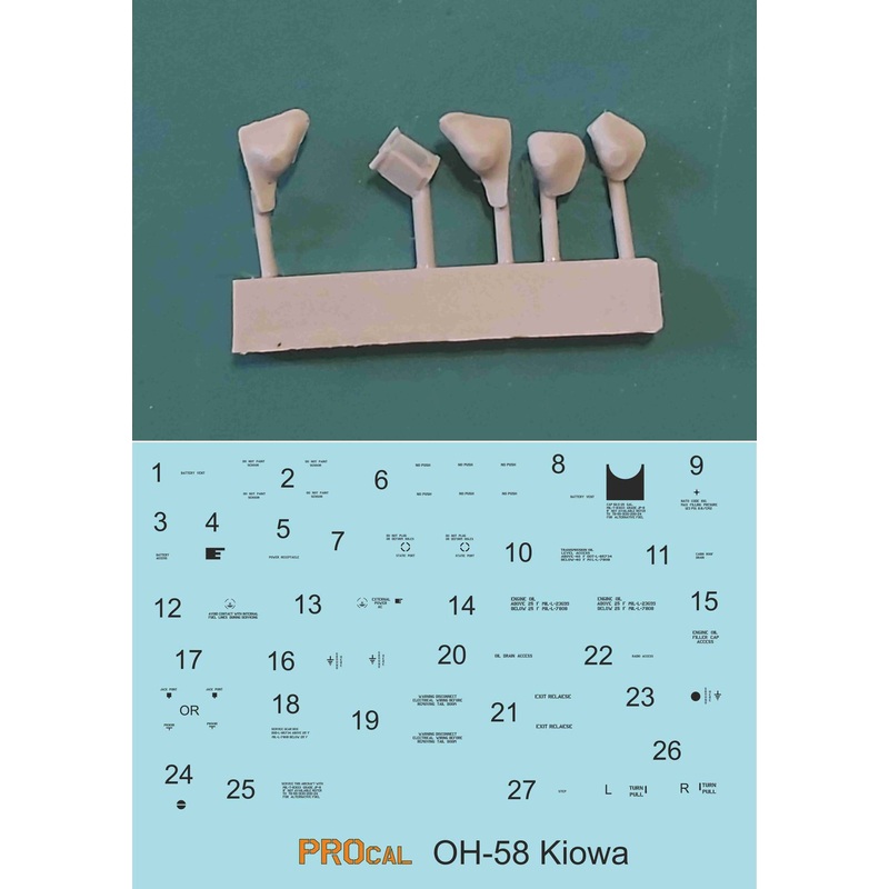 1/48 OH-58 Kiowa Upgrade Parts Set