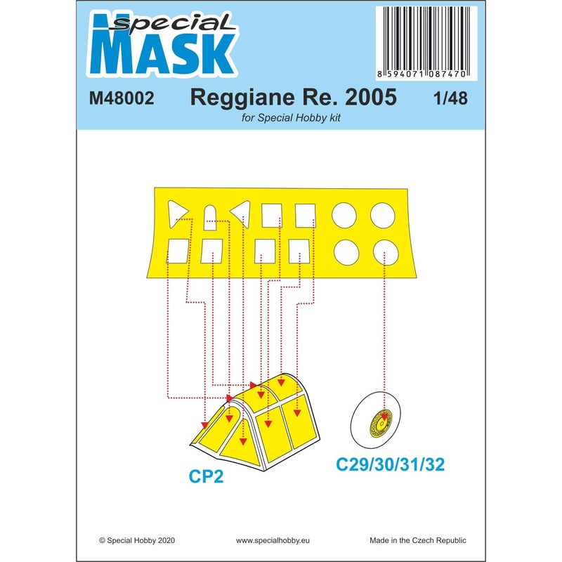 1/48 Reggiane Re.2005 Mask (for Special Hobby)