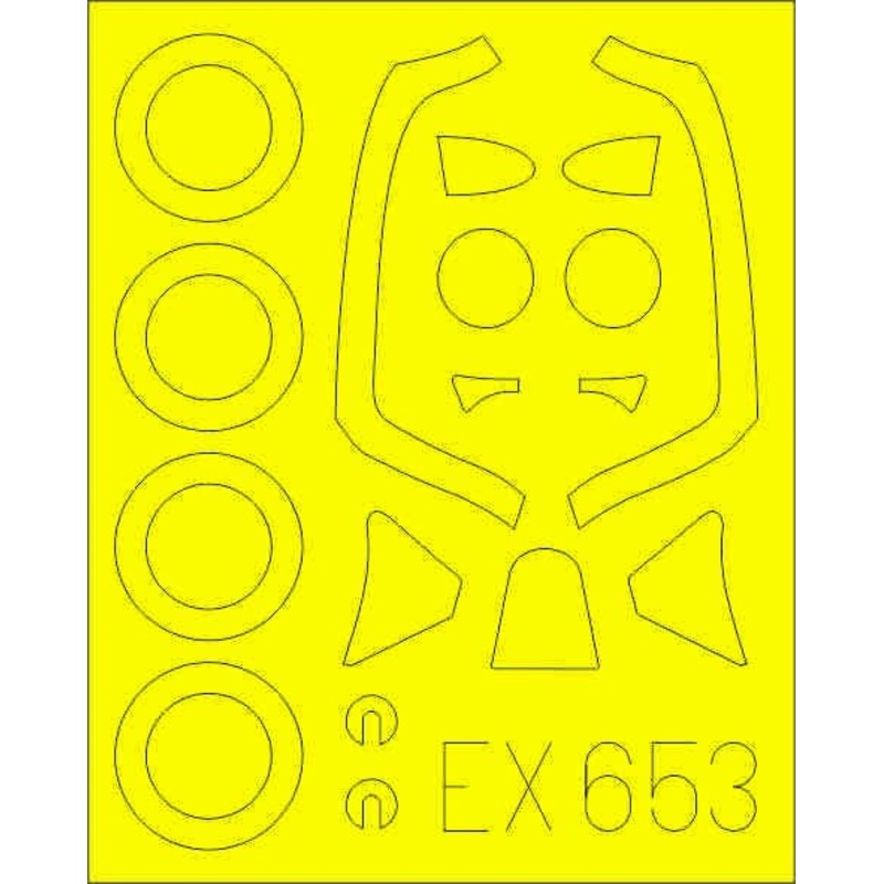 1/48 Spitfire FR Mk.XIV Masking Sheet (for Airfix)