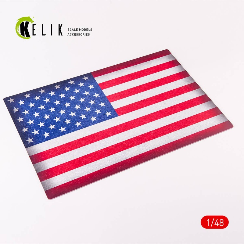 1/48 USA Flag - Acrylic 3 mm (410 x 270 mm) (410 g)