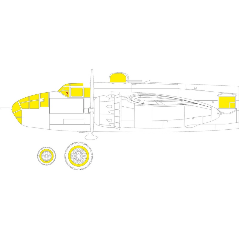 1/48 B-25J Glazed Nose (for HKM)