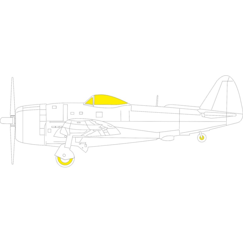 1/48 P-47D-25 Masks (for MINIART)