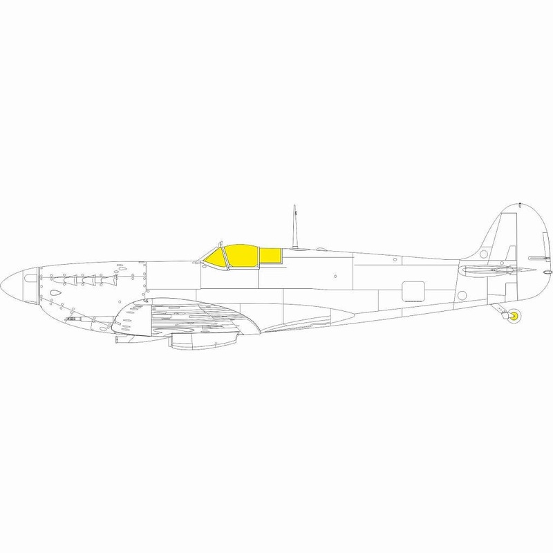 1/48 Spitfire Mk.Vb early Weekend Edition Masks (for Eduard)